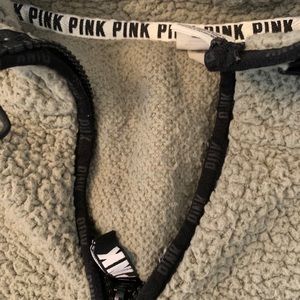 PINK super soft green Sherpa zip up